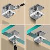 20 Pezzi Clip per Vetro Staffa per Vetro in Acciaio Inossidabile Morsetto per Pannello da 3-8mm Fissaggio Sicuro Bagno Cucina Installazione
