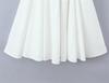 Elegant French Square Neck Short Sleeve Tie-back Dress - Slimming Waist Mid-length Skirt for Summer Vacation