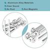 Ahvqevn 4-Pack Tuning Fork Set (128Hz, 256Hz, 512Hz) with Tuning Fork Hammer and Base for Sound Vibration Tools, Silver