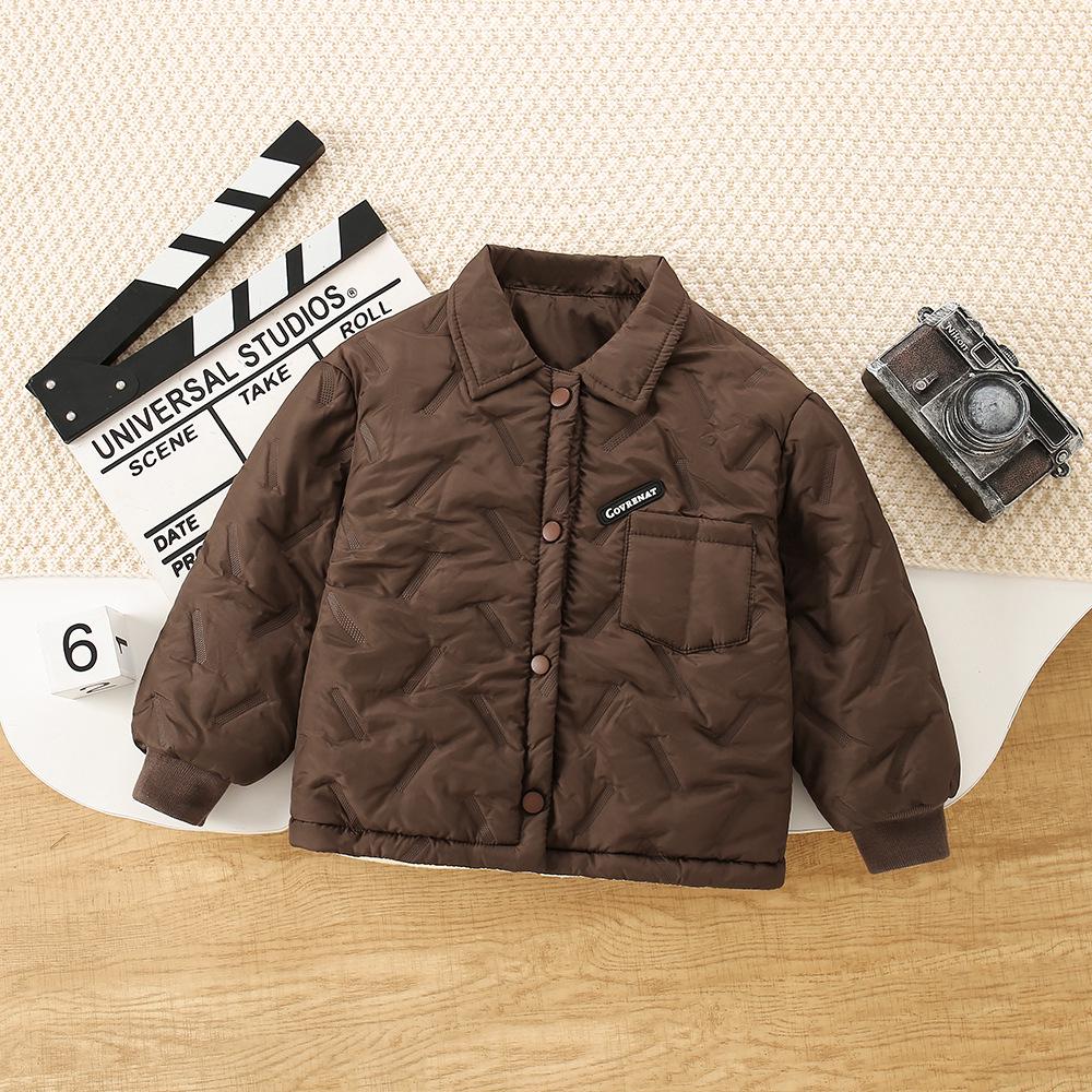 Children's Thick Cotton-Padded Jacket for Autumn/Winter - Warm School Uniform