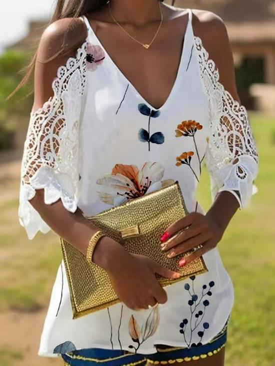 

2021 Spring/Summer Women s V-Neck Solid Color Spaghetti Strap Loose Casual Top S