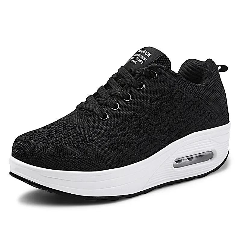 Platform Sport Shoe Tenis Zapatillas Footwear Sneakers Womens Black Shoes for Women Air Casual Chunky Woman Trendy Vulcanized Sh