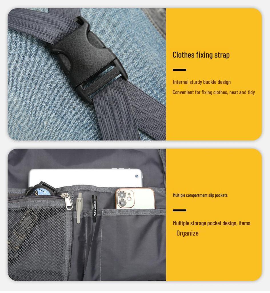 Men's Large Capacity Waterproof Travel Backpack for Laptops
