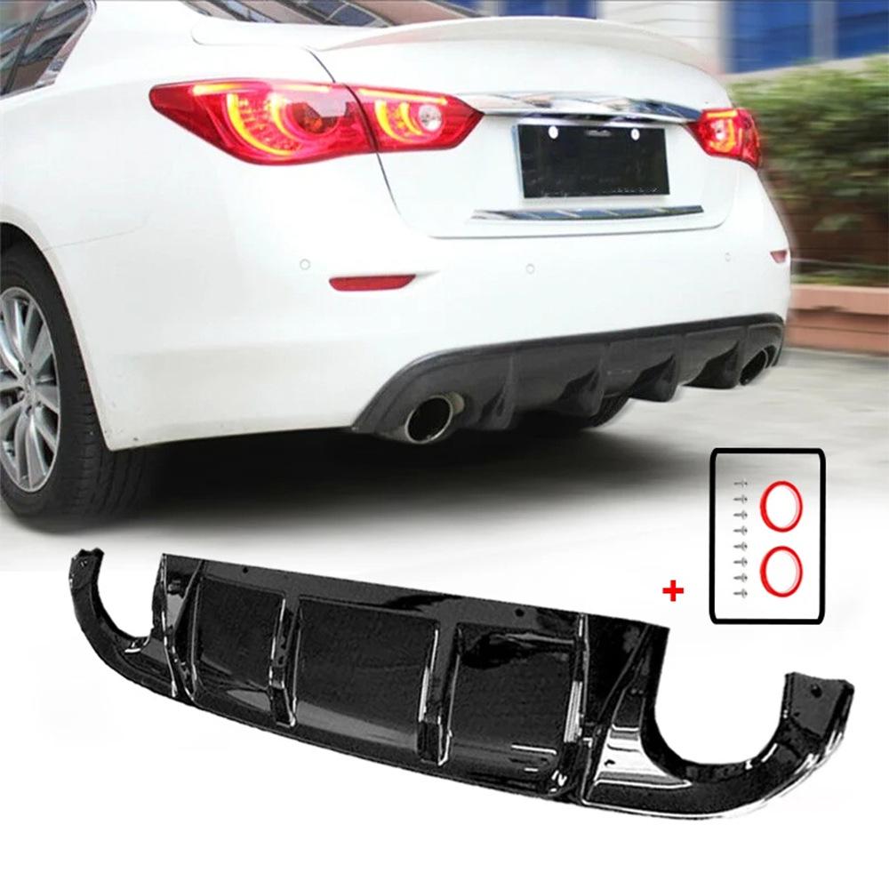 Rear Lip Grille In Carbon Fiber for 2014-2017 Infiniti Q50 (Non-Lighted)
