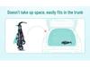 Multifunctional Lightweight Foldable Baby Stroller with High Landscape Design
