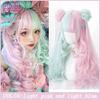 Double Ponytail Synthetic Wig For Women Lolita Clip-on Style Double Ponytail Wig Suitable For Role Playing Christmas Halloween