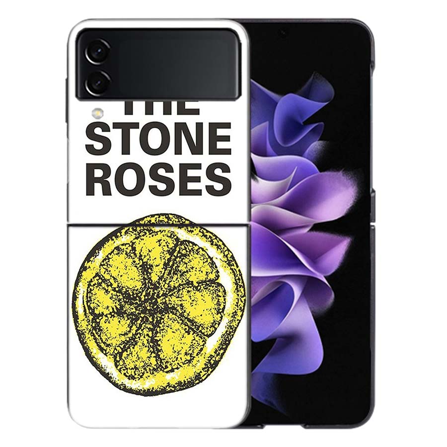 The Stone-R-Roses Phone Case For Samsung Z Flip 6 7 5G Galaxy Z Flip 5 4 3 5G Cases Shockproof Hard Cover TPU