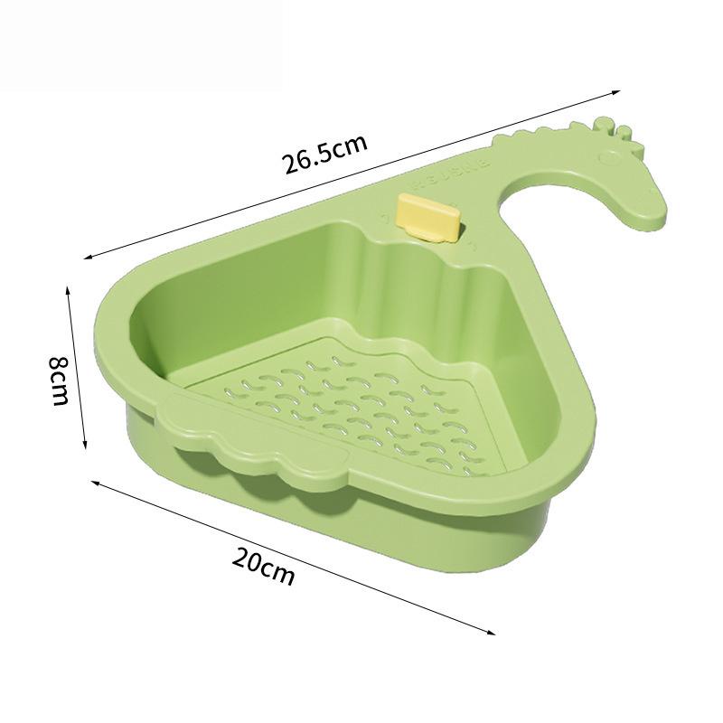 Sink Draining Hanging Basket Kitchen Sponge Rag Storage Rack Kitchen Sink Residue Filtration Anti-clogging Draining Basket
