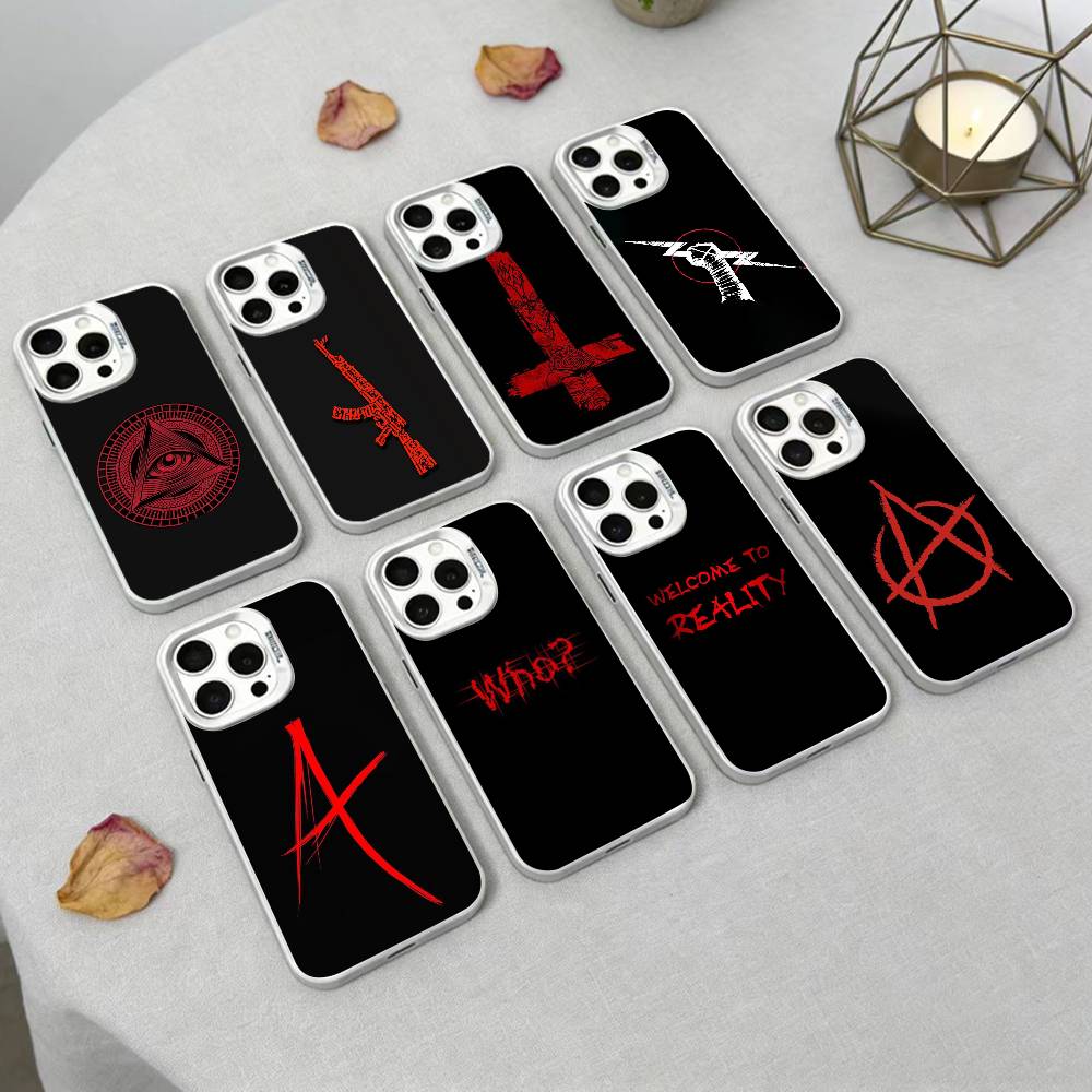 Subculture Visual Style Phone Case For IPhone 16 17 15 14 12 13 Pro Max White Color Shockproof Cover