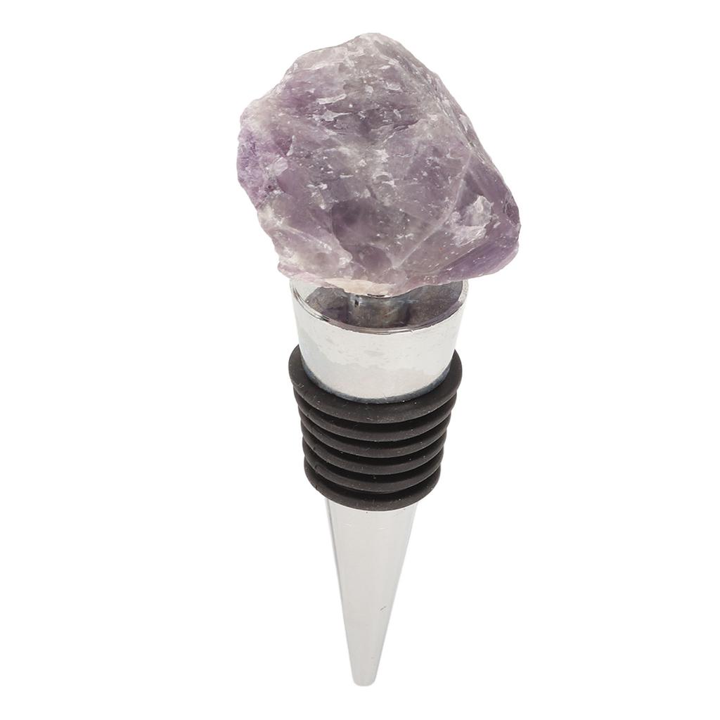 Gemstone Wine Saver Crystal Stone Decorative Practical Reusable Compact Wine Bottle Stopper for