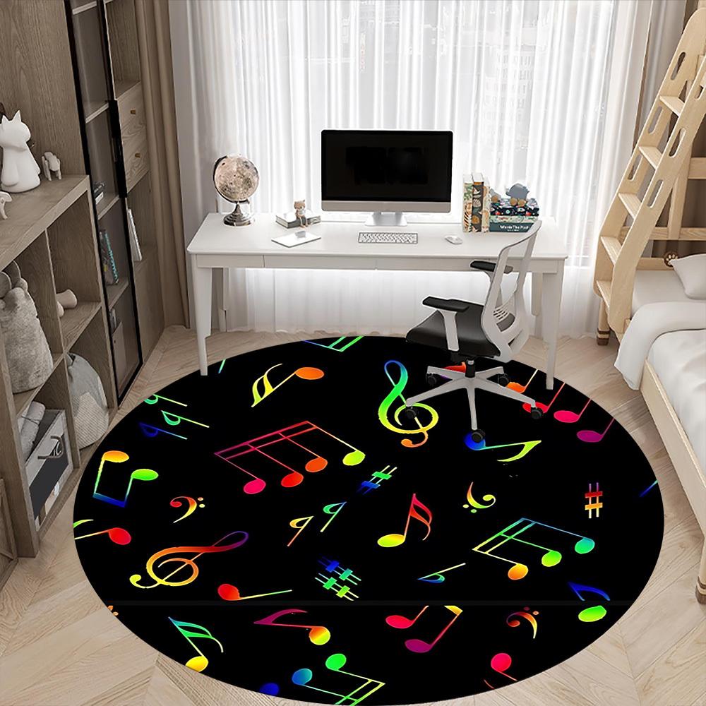 1pc Music Notes Carpet for Office, Non-slip, Soft and Durable Office Rug, Perfect for Office Yy260128004