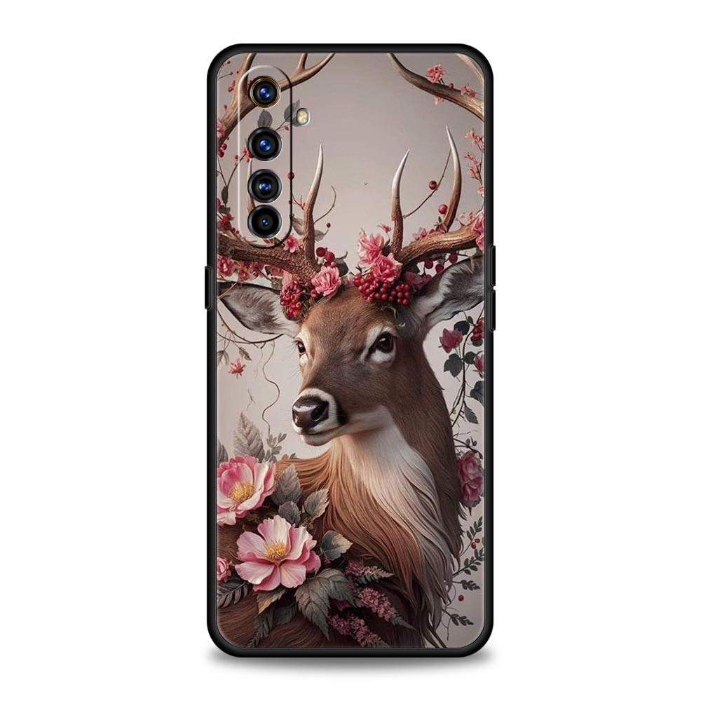 Deer Lichee Pattern Soft TPU For Realme 13 12 11 10 9 Pro Plus GT3 GT2 C21 C25 C35 C53 C55 C67 Pro 5G Phone Case Cover Funda Bag