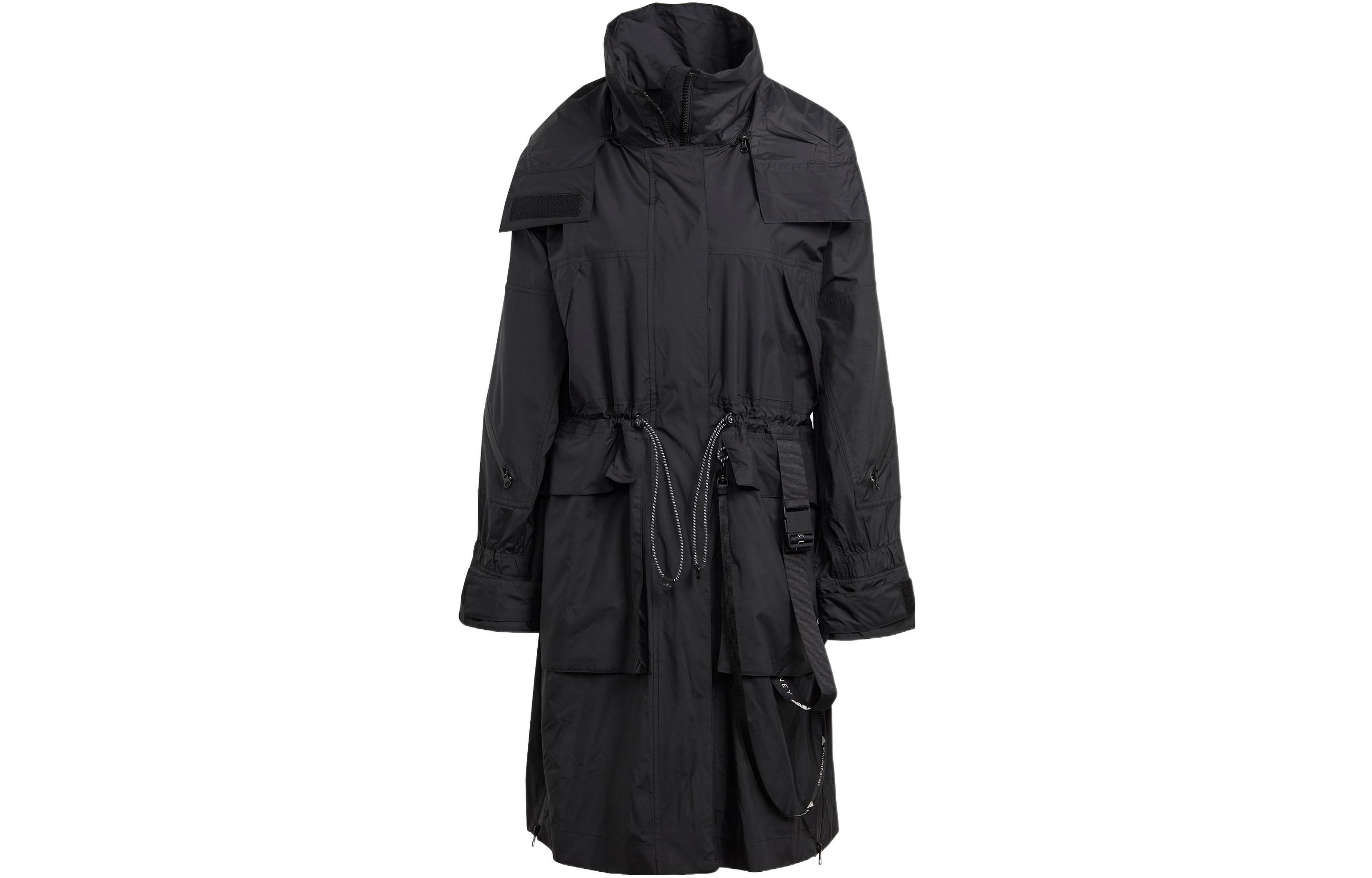 Adidas Jackets Women s Black Stand Collar Moderate Workwear HG6900 M