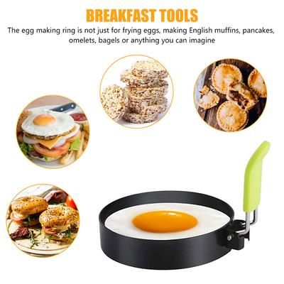 4Pcs Stainless Steel Fried Egg Shaper Egg Mold DIY Breakfast Round Egg Pancake Rings Sandwich Cooking Kitchen Accessories Gadget