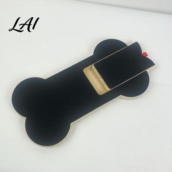 Sliding Snack Puzzle for Dogs Dog Nail File Board with Treat Slot Wooden Scratch Board Pet Enrichment Toy Storage Grinder Alternative Small