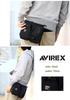 AVIREX Eagle Shoulder Waist and Hip Design for Men and AVX342L Bag, Pouch, Bag, 2-Way Women, (Avirex-013) (Khaki)