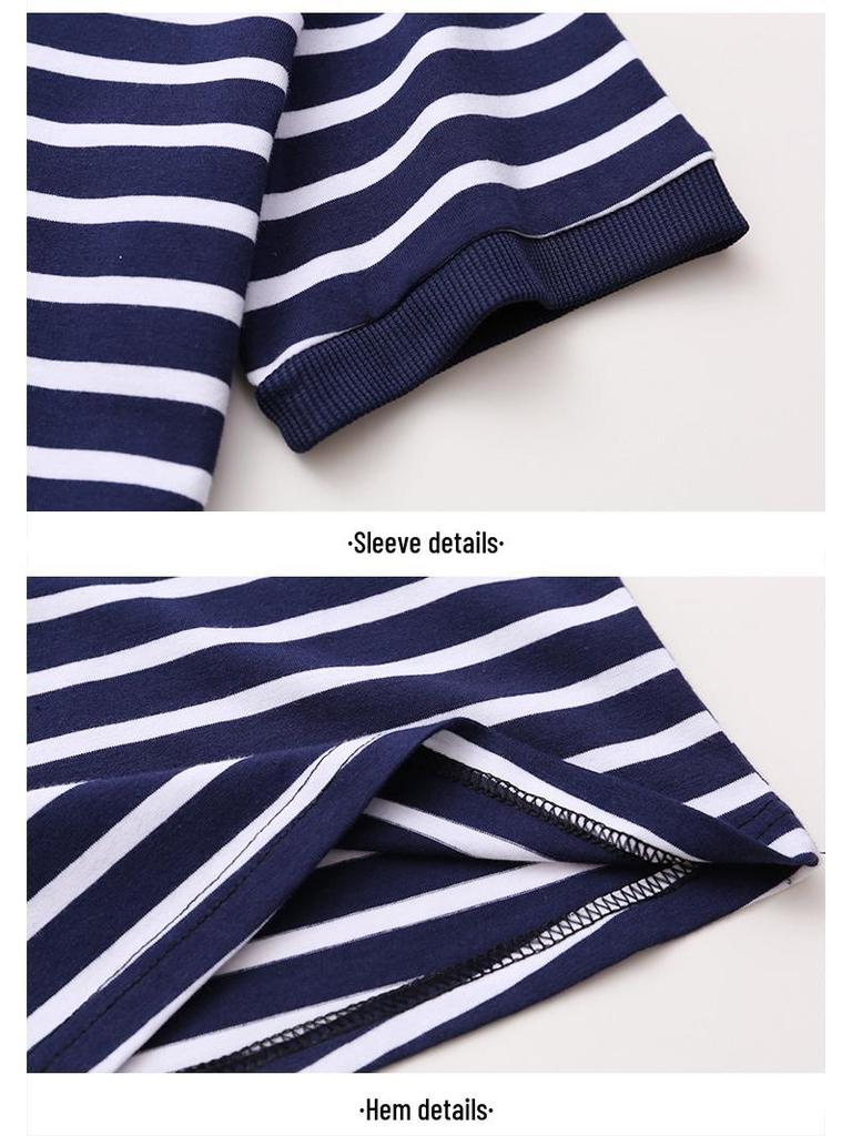 2024 Summer V-neck Korean Style Loose Fit Short Sleeve T-shirt for Women