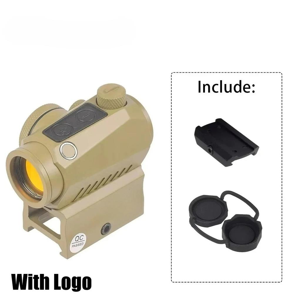 R5 1x20mm 2 MOA Red Dot Sight Reflex Riflescope Hunting Scope With Mount Riser 20mm Rail Co-Witness Holographic AR15
