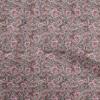 Cotton Cambric Dark Rose Brown Fabric Kalamkari Sewing Material Print Fabric By The Yard 42 Inch