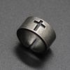 Einfacher Vintage Edelstahl Kreuzring Punk Christlicher Ring Für Männer Modeschmuck Bestes Geschenk Für Freund