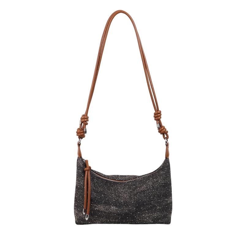 Popular denim bags, high-end sense, popular shoulder bags, fashionable commuting, new Baita messenger bags