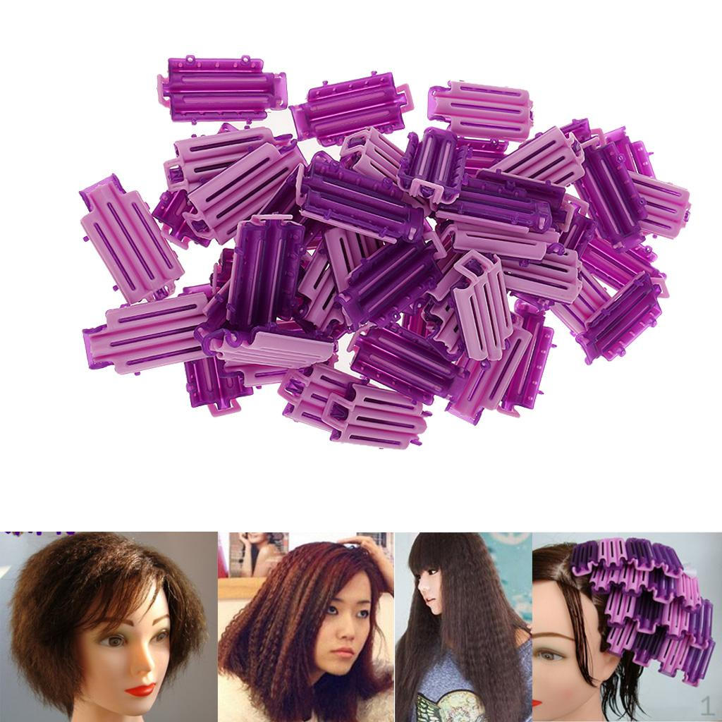 Lot of 50 Reusable Cold Corn Hair Hairdressing Clip Curler Maker Styling DIY Tool for Salon Travel
