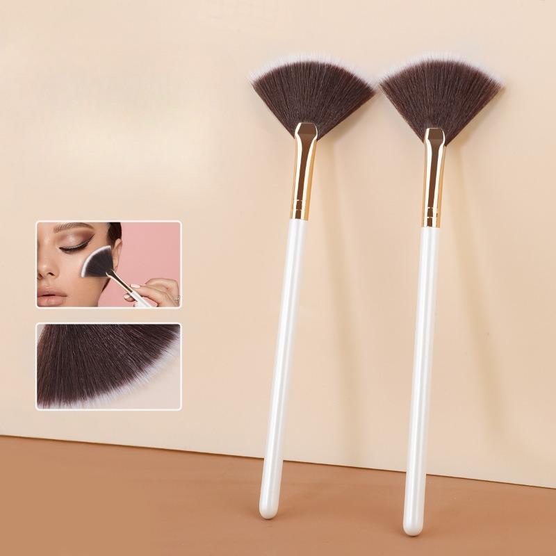 Fan-shaped Brush, Even Brush, High-gloss Brush, Fiber Hair Makeup Brush, Fixed Makeup, Loose Brush, Makeup Tool