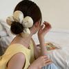 Cloth Large Satin Hair Scrunchies Sponge Exaggerated Hair Ring Delicate Flower Scrunchies  daily