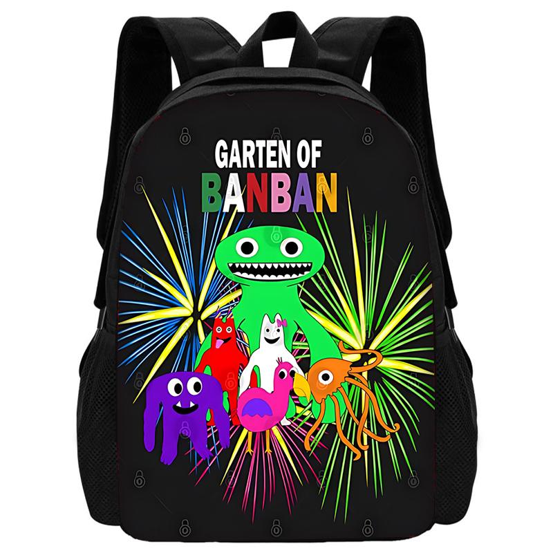Child School Gartens of BanBans Game Backpack with Lunch Bags ,Pencil Bags ,School Bags for Boys Girls Best Gift