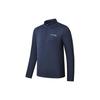 Solid Color Stand Collar Pullover Long Sleeve Knit Sweater Men Sweater Fog-Blue SC2210009B-BL22