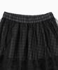 Ohesio Layered Sheer Frill Skirt, Khaki Check