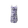 Women's Floral Print Tie Strap Square Neck Ruffle Boho Maxi Dress