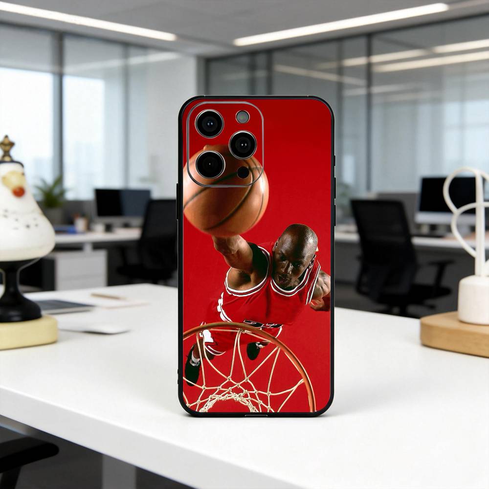 M-Michael J-Jordan MJ Phone Case For iPhone 17, 16,15,14,13,12,11 Plus,Pro Max, Others Soft Black Cover