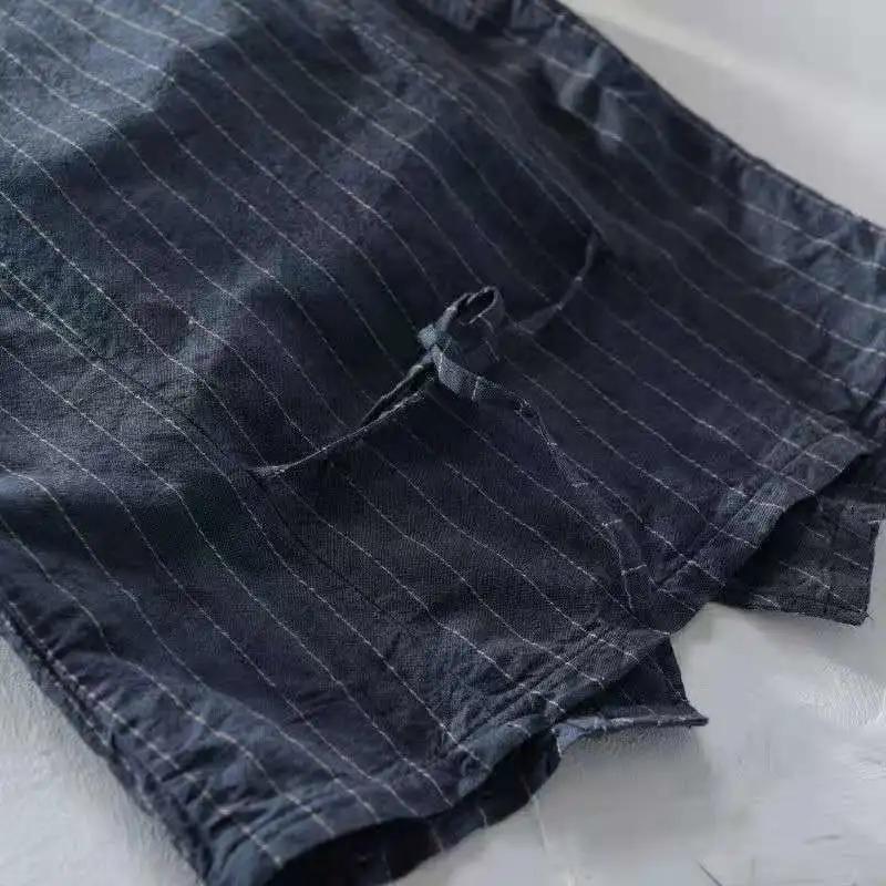 Men's Spring and Summer Sleeveless Linen V-neck Casual Thin Tops