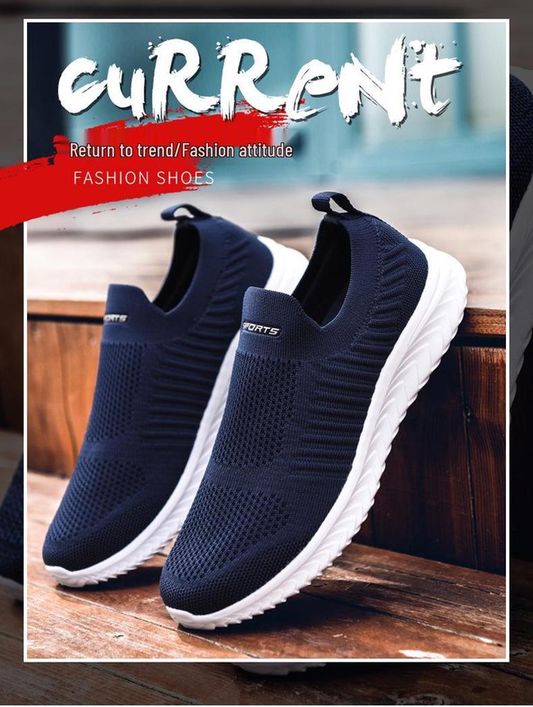 Unisex Breathable Slip-On Flyknit Running Shoes - Low-Top Sock Sneakers for Spring/Summer
