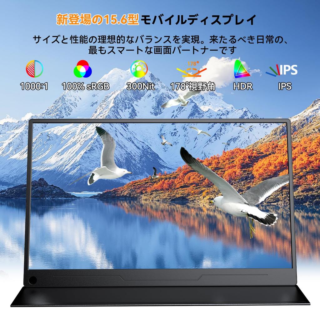 EVICIV Mobile Monitor with Desktop FHD Mobile Standard HDMI Slim and 1080P Wide Color Compatible with Portable Monitor with Protective Matte IPS Blue
