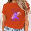 (High Quality T Shirt)Fashion When The One With Alzheimer A Believer Something To Be True It Is In Alzheimer'S World Print Ttops