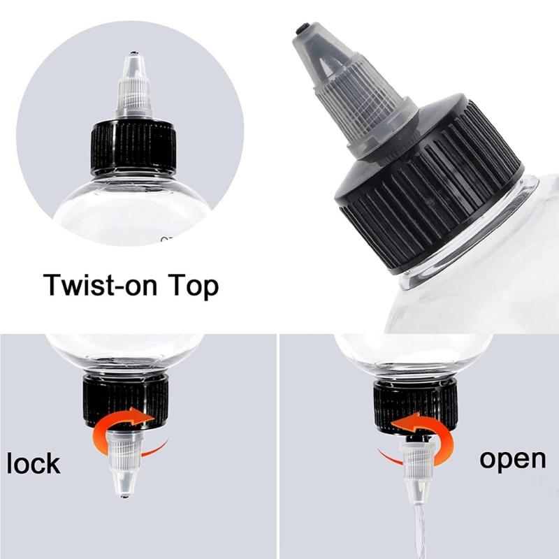 Clear Squeeze Container 500ml Precise Liquid Dispenser Hair Applicator Bottle For Home Travel Use Hair Dyes Essential