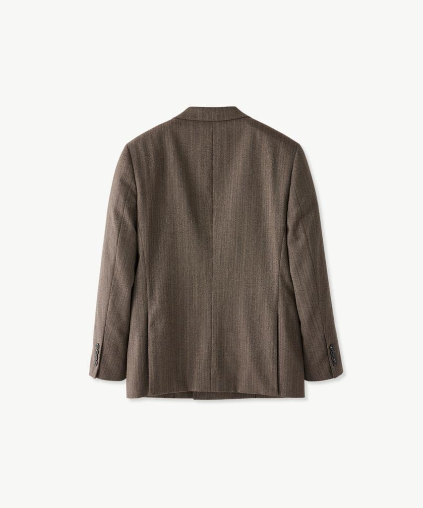 Stco Wool Herringbone Double-Breasted Jacket_Brown (Classic Fit)_Ssjxa62Dhh