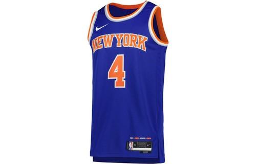 Nike Striped Colorblock Letter & Number Applique Basketball Tank Top L синий