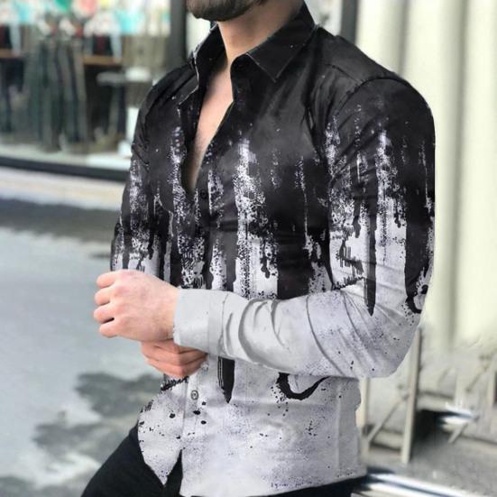 Buy Men Shirt Gradient Print Single 