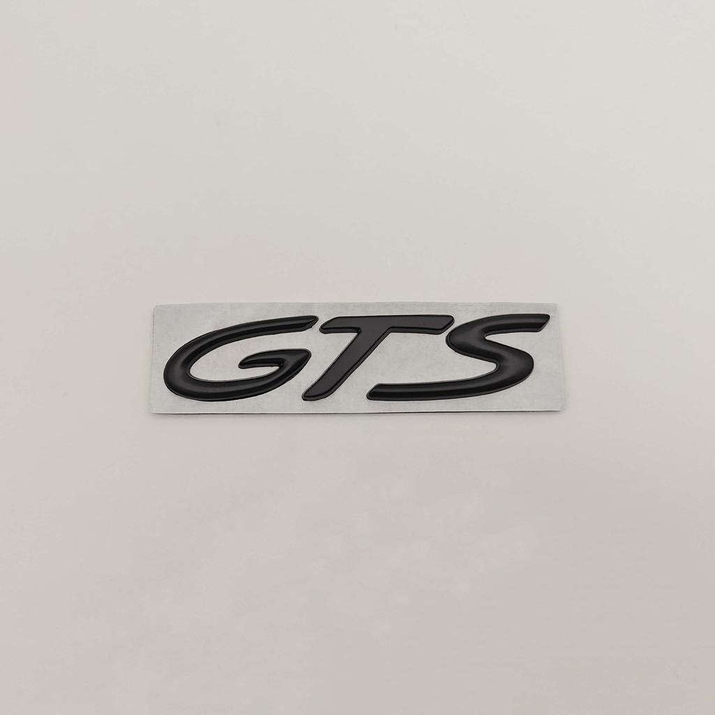 1pc 3D Metal GTS Emblem Decal Side Fender Rear Trunk Badge Sicker for Panamera Taycan Mayenne 911 718