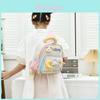 Rabbit Bear Plush Decoration Kids Cartoon Backpack For Oxford Fabric Breathable School Bag