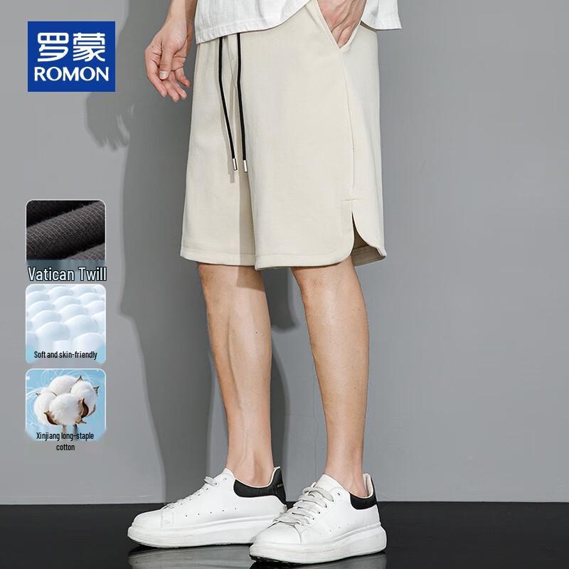 ROMON Men s Summer Twill Cotton Blend Casual Shorts 3XL