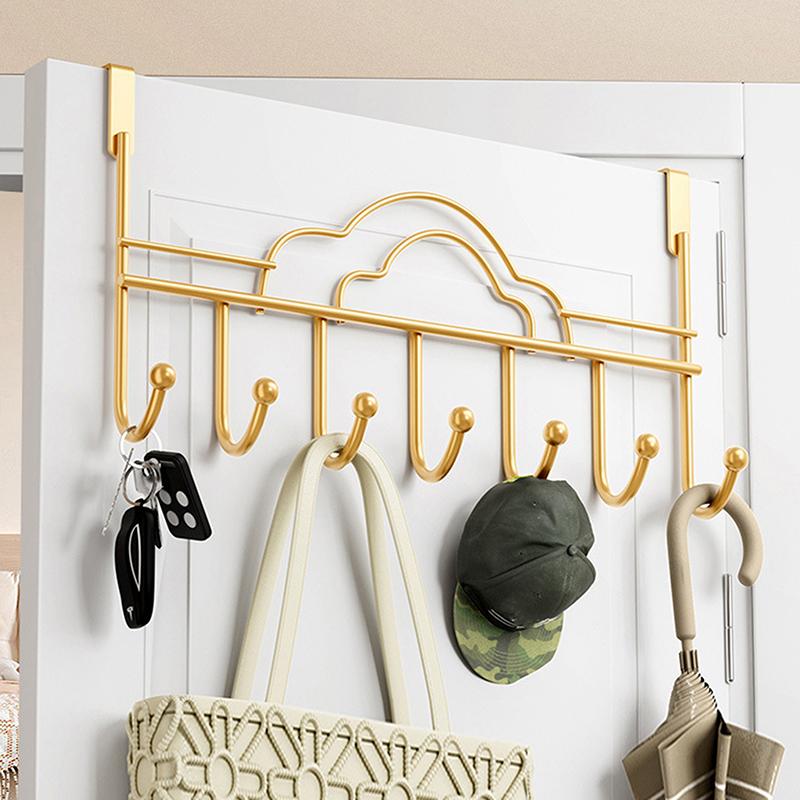 Behind The Door Hooks Household Storage Wall Hanger Hooks No Punch Coat Rack Home Storage Door Hooks Hanger