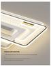 Smart Tricolor Leafless Ceiling Fan Light with Voice Control for Living Room & Bedroom - 110V