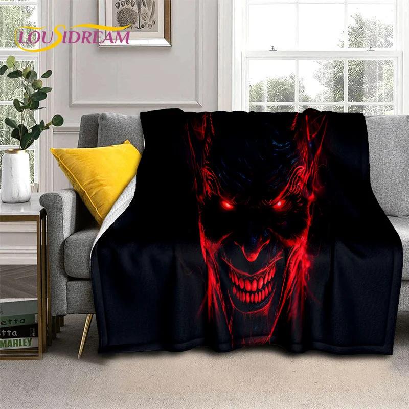 Gothic Horror Monsters Demon Ghost Soft Flannel Blanket for Beds Bedroom Sofa Picnic,Throw Blanket for Cover Outdoor Leisure Nap