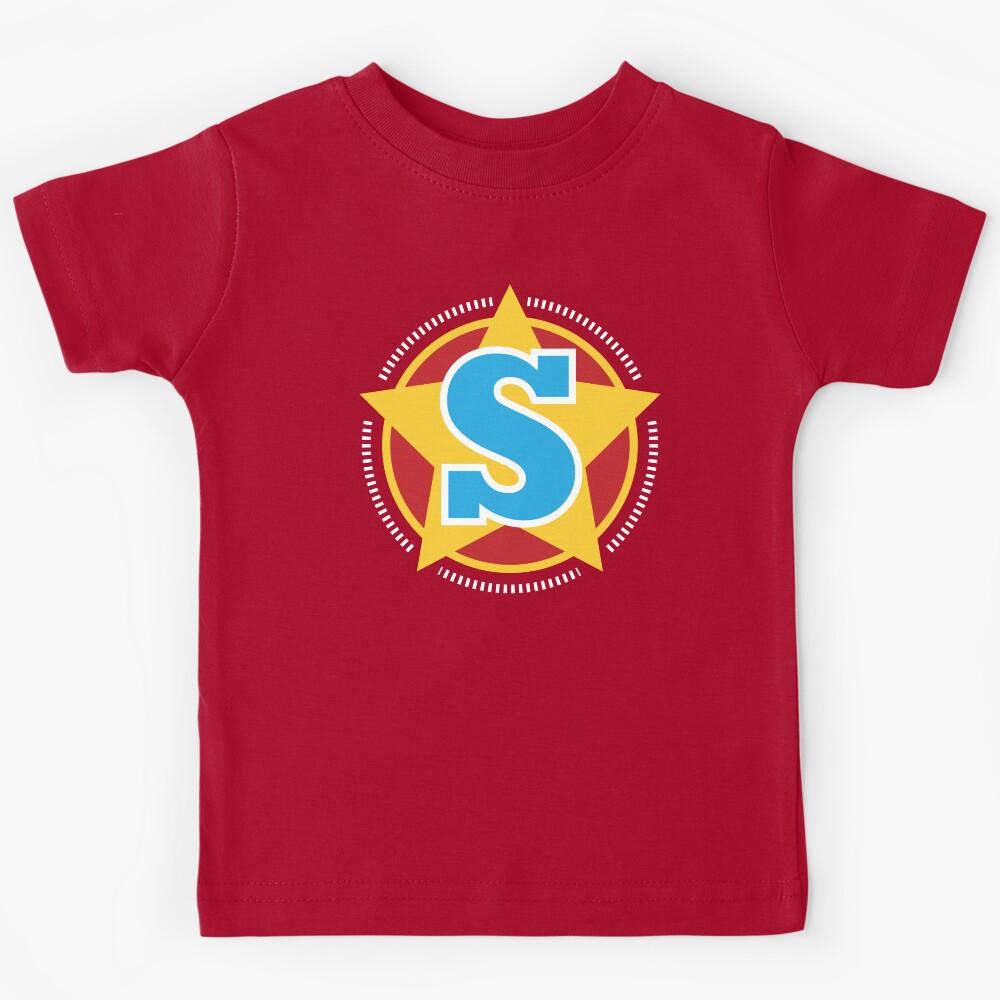 Copy of Superhero Letter S. Star and stripes Kids T-Shirt 110