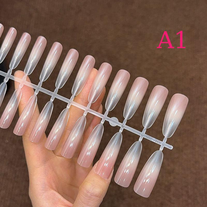 30 Piezas Color Nude Degradado Uñas Postizas Presionar Rápido Extensión Mate Uñas Postizas Portátiles Naturales Multiestilo Puntas de Uñas de Cobertura Completa