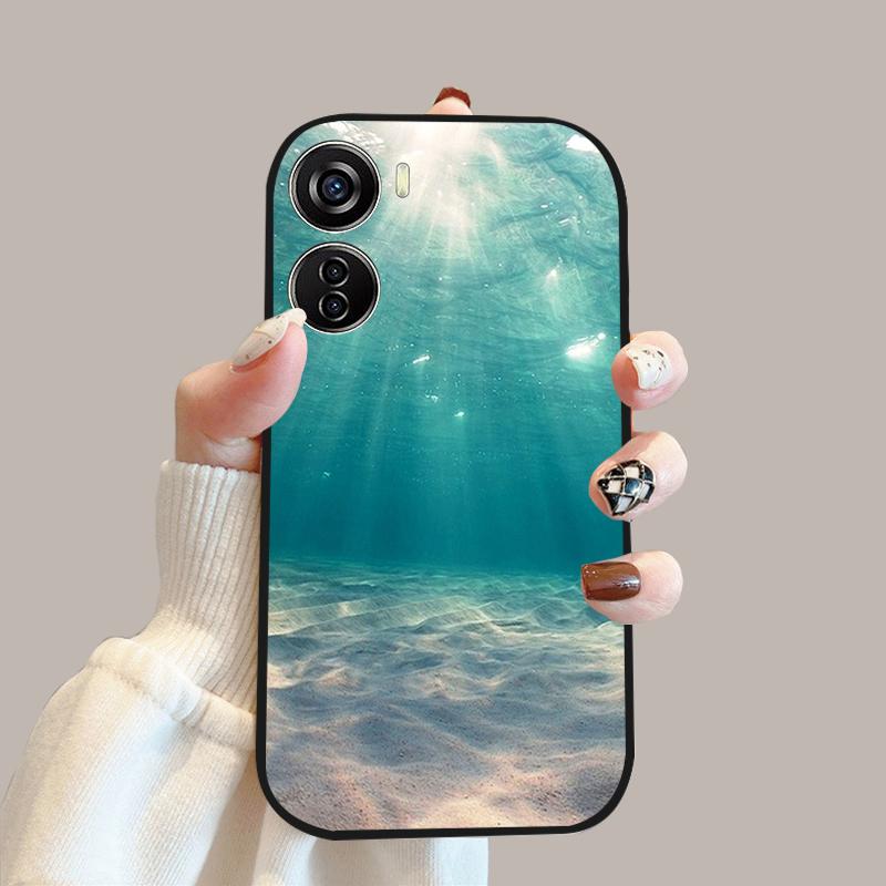 Para ZTE Blade V40 Funda de Diseño V41 Vita Silicona Suave TPU Fundas para Teléfono Para ZTE Axon 40 Lite Moda Lujo Protectoras Fundas Cubierta